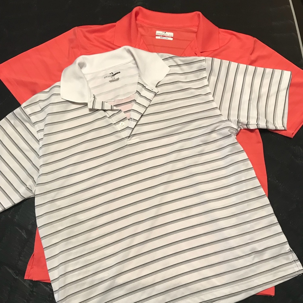 Two men’s casual tops